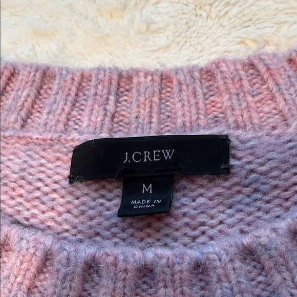 J. Crew Soft Heathered Pink Sweater - Picture 2 of 4